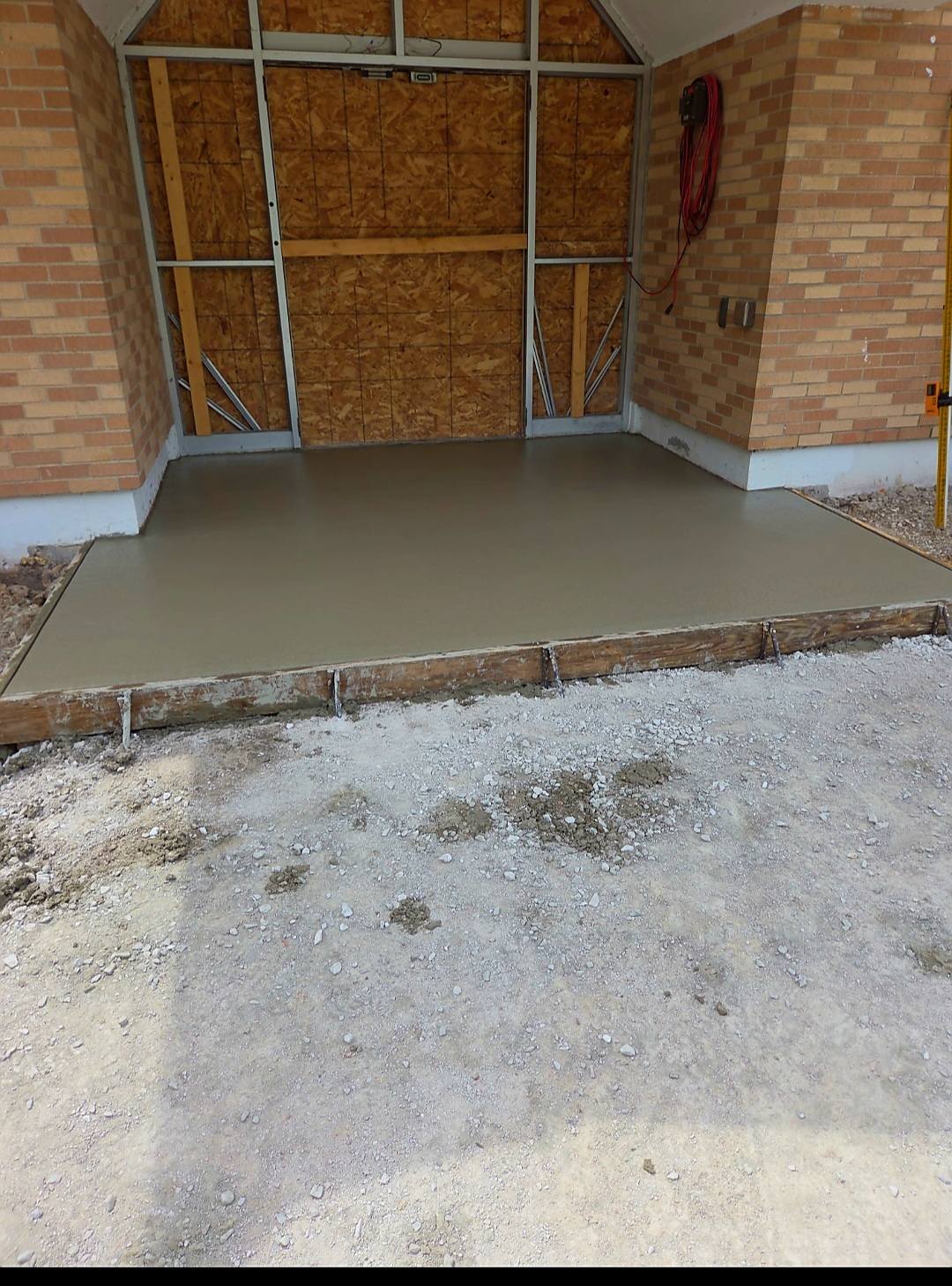 Concrete construction project