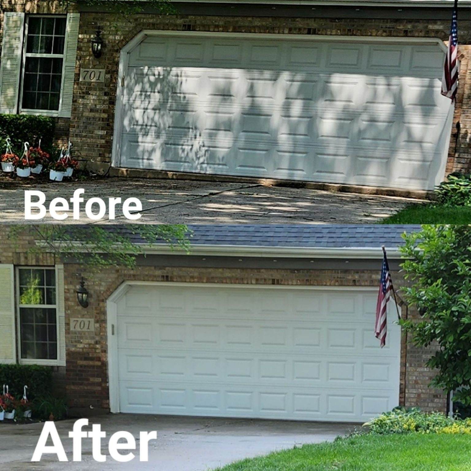 Garage slab leveling project