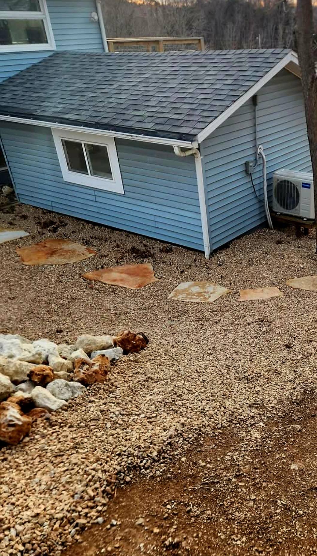 Gravel and drainage preparation