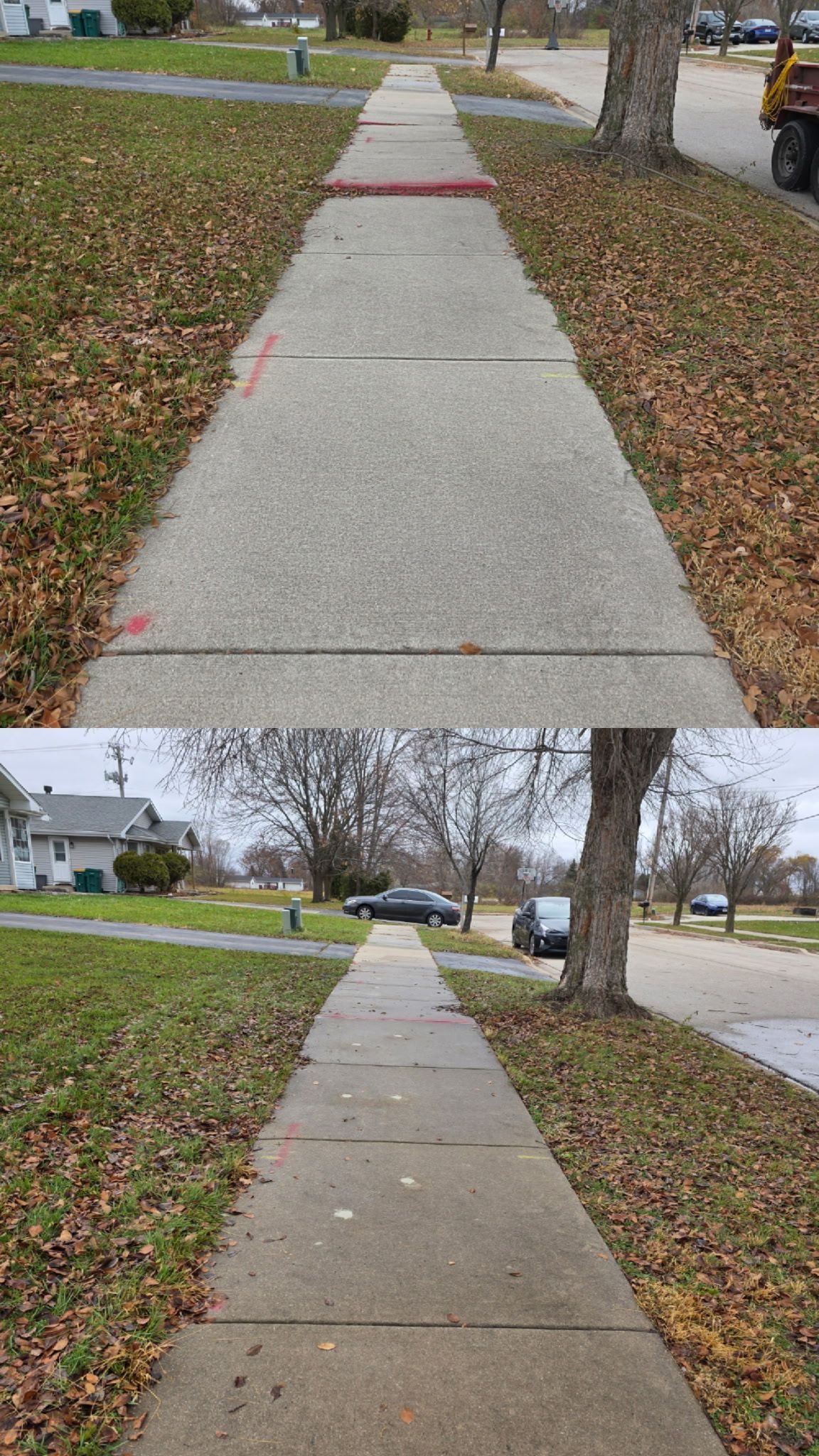 Sidewalk leveling repair