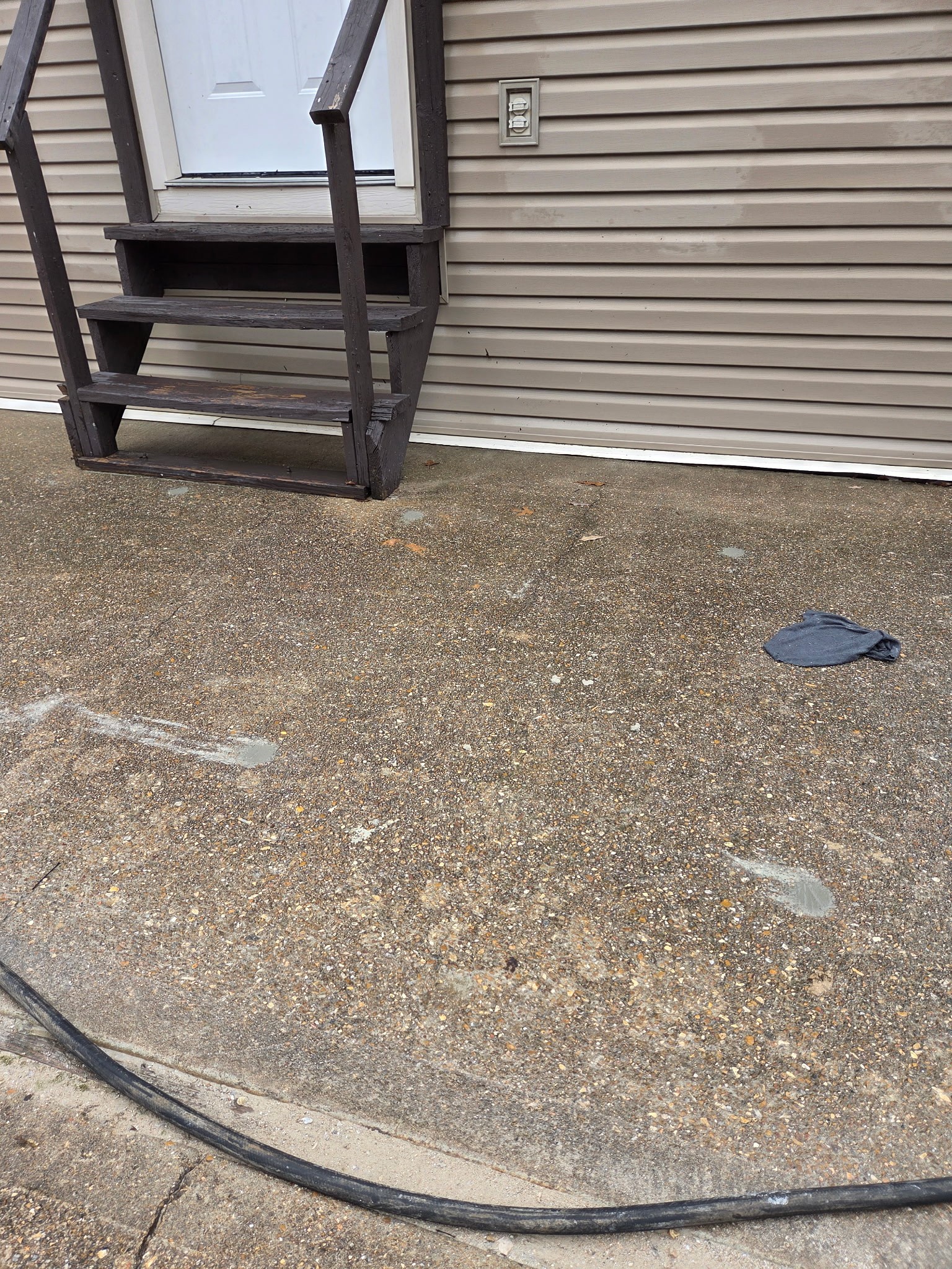 Concrete work for trailer foundation